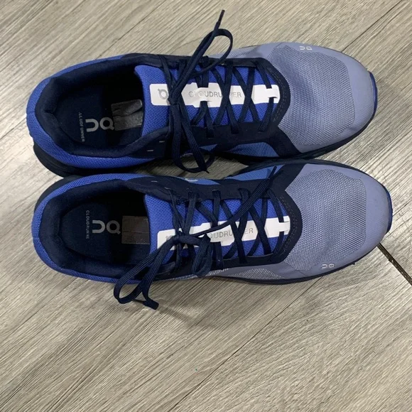 On Running Cloudrunner Men's Low-Top Sneaker, Shale Cobalt size 12.5
